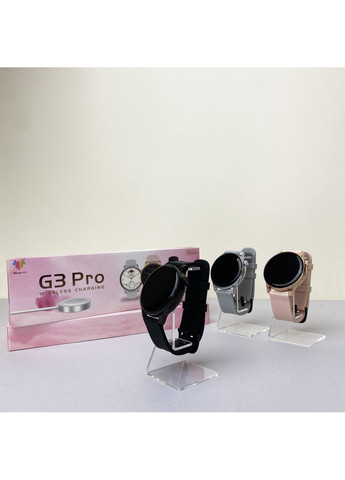 Розумний годинник G3 Pro Чорний смарт-годинник для здоров'я та фітнесу з моніторингом активності Smart Watch Watch 41 mm (372460335)