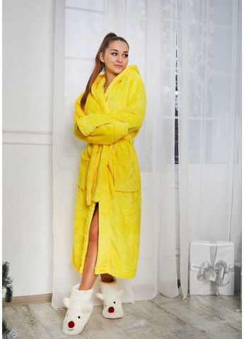 Халат махровий жіночий довгий, теплий No Brand халат (365284430)