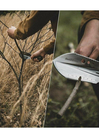 Багатофункціональна лопата Naturehike NH20GJ001 (паракорд та нержавіюча сталь) No Brand (332769716)