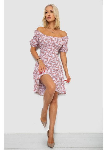 Пудровое платье софт с принтом,, 230r0105 Ager