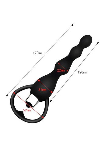 Вібраційна анальна пробка 17 см. K0413-3 No Brand (366665334)