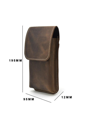 Шкіряна сумка-чохол на пояс 19.5х1.2х9.5 см TARWA (315869181)