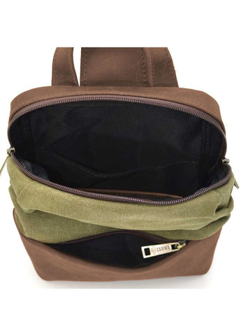 Слинг через плечо, нагрудная сумка из кожи и конваса RCh1905-3md TARWA (298684285)