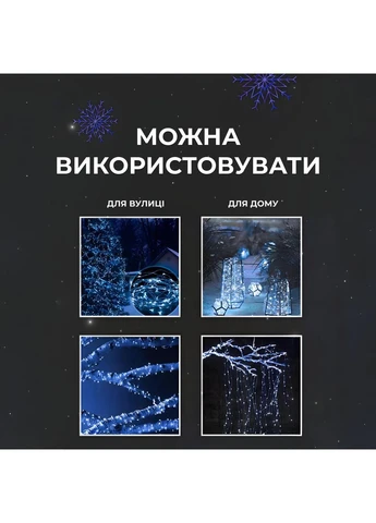 Гірлянда роса на пульті 100 метрів на 1000 led світлодіодів крапля на білому дроті синя 1000L100MWBL Garlando (396559194)