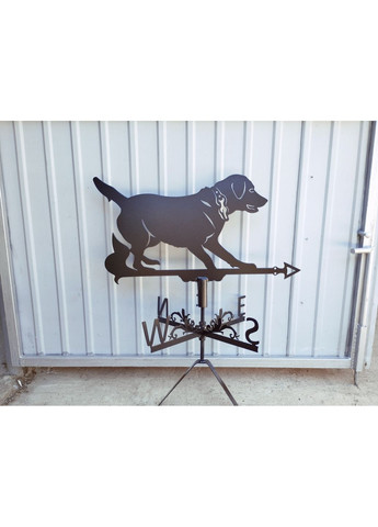 Флюгер на будинок Пес лабрадор, флюгер на дах з металу 3 мм. No Brand (368896634)