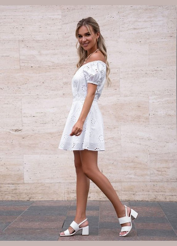 Білий сукня 14761 біла ISSA PLUS однотонна