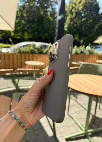 Силіконовий чохол для iPhone 11 Pro Silicone Case Metal Gray / Айфон 11 про сірий силікон кейс з захистом камери No Brand (305200588)
