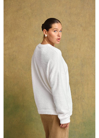 Молочний демісезонний м’який светр — замір в описі GD/GL Модний простір