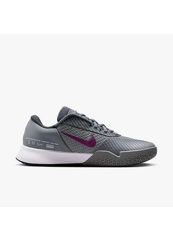 Серые демисезонные мужские кроссовки для тенниса zoom vapor pro 2 hc серый Nike