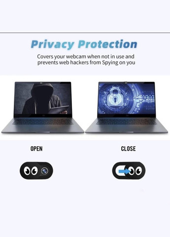 Шторка для веб-камеры Anonimaizer защитная для камеры смартфона/Планшета/Ноутбука 6 шт Черная No Brand (349843980)