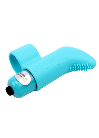 Вібратор на палець із рельєфом MisSweet Finger Vibe, блакитний Chisa (331170239)