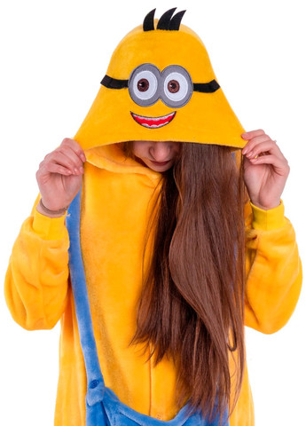 Жіноче кігурумі міньйон із капюшоном та кишенею (1047) My Kigu (355796899)