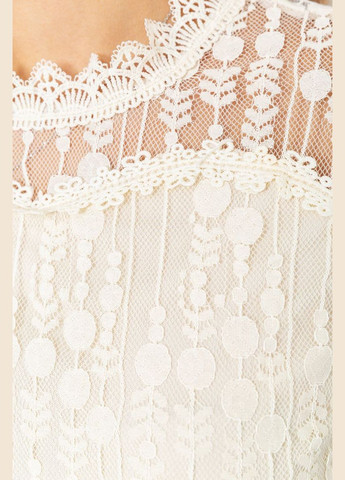 Світло-бежева блуза жіноча класична гіпюрова,, 204r156 Ager