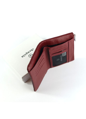 Бордовий маленький розкладний жіночий міні гаманець на магнітах No Brand (305833994)