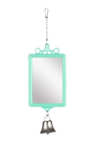 Игрушка для птиц Mirror Straight+Bell зеркало с колокольчиком 6х8 см (5400274258971) Flamingo (279560977)