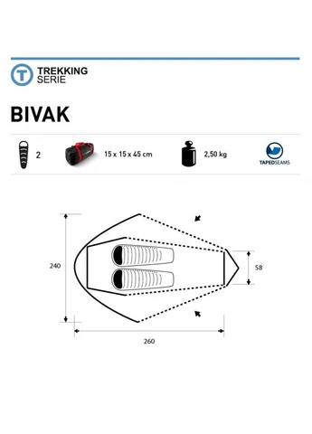 Намет двомісний Bivak Trimm (365308699)