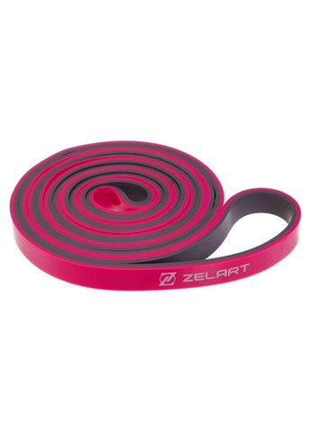 Гума для підтягувань двошарова FI-0911-2 DUAL (2080x13x4,5мм, жорсткість XXS), рожева (3516741) Zelart (315033151)