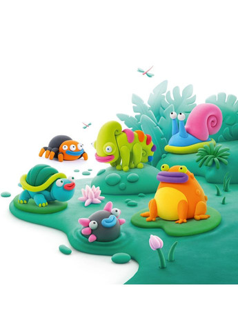 Меганабір самозатвердіючого пластиліну Екзотичні тварини 15025-UA01 Lipaka (327873595)