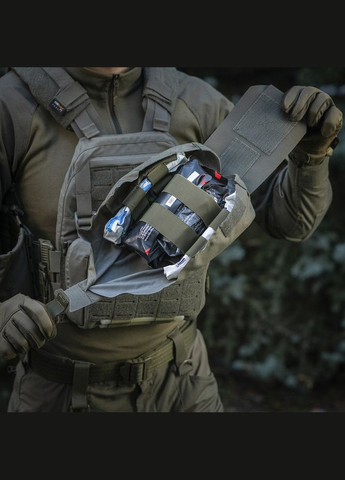 Подсумок медицинский вертикальный Large Elite Ranger Green M-TAC (315339317)