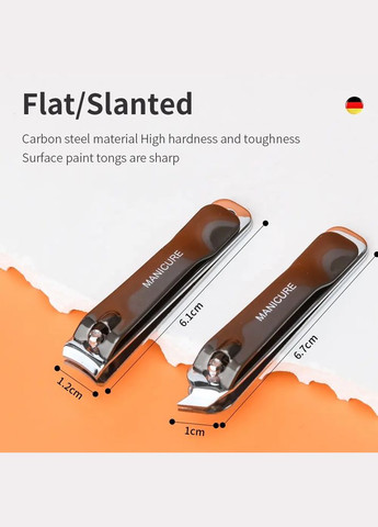 Манікюрний педикюрний подарунковий набір для жінок і для чоловіків 7 предметів по догляду за нігтями No Brand (317273567)