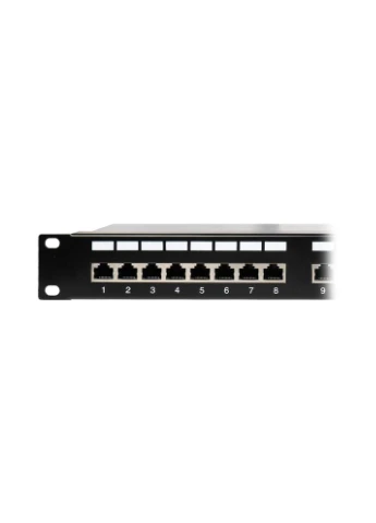 Патч-панель 24 порти PN-12/24 CAT5/CAT6 19" 1U екранована (73-00145) NVC (382645696)