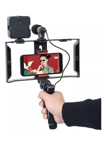 Комплект для блогинга Video Making Kit AY49X для смартфона с микрофоном и светом Dolphin (365748633)