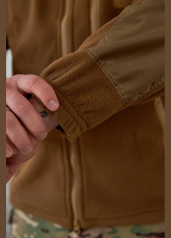 Тактическая флисовая кофта койот с липучками UA (303126422)