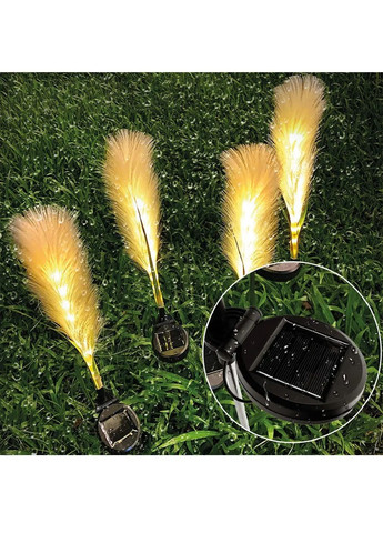 Садовий вуличний декоративний LED ліхтар світильник очерет на сонячній батареї з теплим білим світлом 70 см (480691-Prob) Unbranded (340711357)