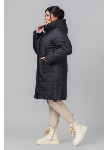 Голубая зимняя женское пальто прямого силуэта с тенсулейтом 120+60, еврозима all posa (ap102099p) A'll Posa