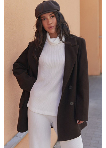 Коричневое демисезонное Укороченное пальто Seventeen