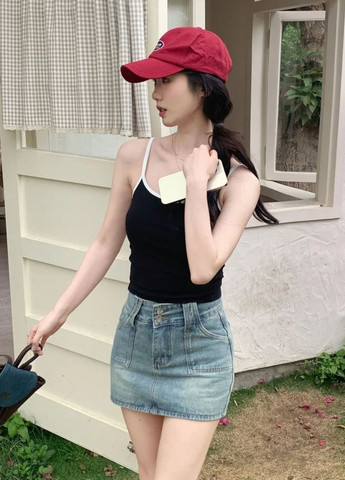 Жіноча майка-топ бавовняна з вкладишами Two Colors (1865-42-01) Macarena — 341485473