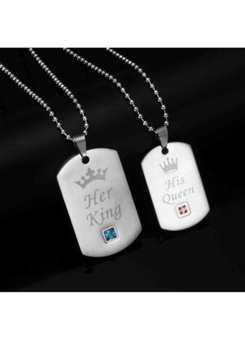 Парні кулони з гравіровкою з нержавіючої медичної сталі PP-058 No Brand (299340267)