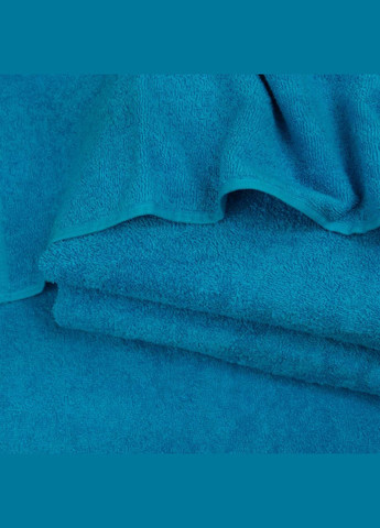 GM Textile набор махровых полотенец 2шт 50х90см, 70х140см 400г/м2 (лазурносерый) бирюзовый производство -