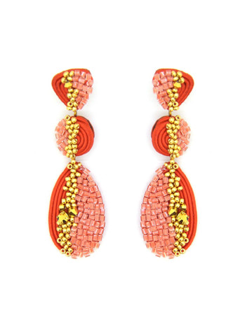 Серьги подвески Фиолент оранжевые Olha Serhiichuk jewelry (324102363)