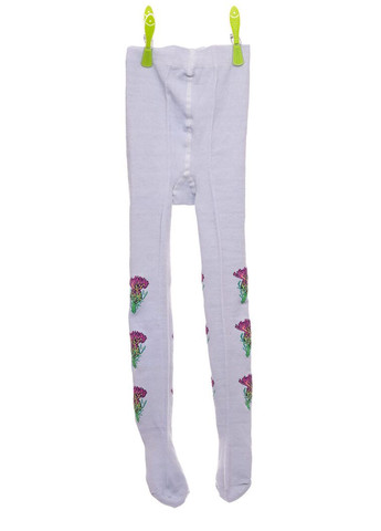 Колготы для девочки х/б голубые с цветком 116 см (50236) BABYKROHA (315720986)