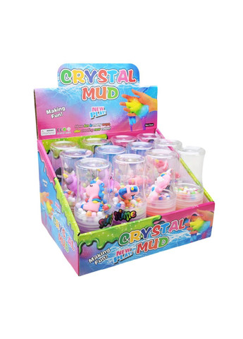 Антистрес слайм Єдиноріг 15 см Cristal Mud, в асортименті - No Brand C24201 (371925211)