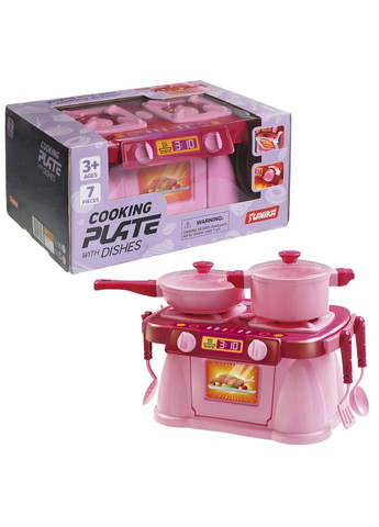 Ігровий набір Кухонна плита "Cooking Plate with Dishes" 71696, 7 предметів Юніка (368778698)