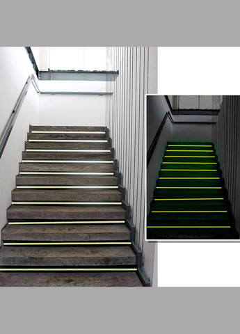 Люминесцентная клейкая лента светящаяся 5см*5м желтая Losso (327041668)