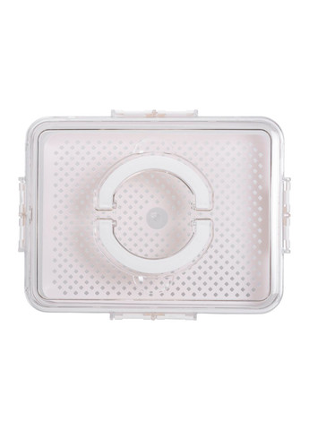 Контейнер для їжі з ручкою 2,5 л бежевий пластиковий ланч-бокс для зберігання продуктів та їжі ProDobro (364192102)