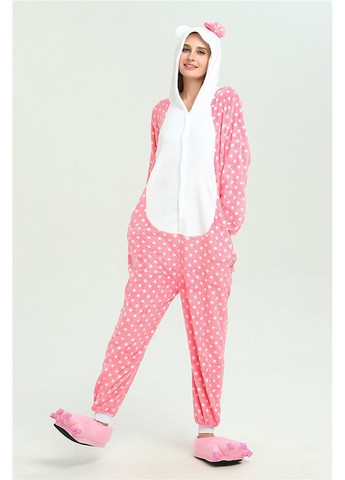 Пижама кигуруми Китти Hello Kitty в горошек L (165-175 см) Jamboo (369669264)