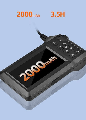 Ендоскоп автомобільний з монітором 4.3" ZCF К4 8 мм з жорстким кабелем + насадки 1 м (R051160) Xiamen (317297500)