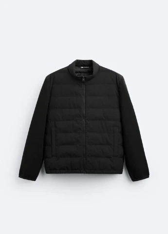 Черная демисезонная куртка Zara