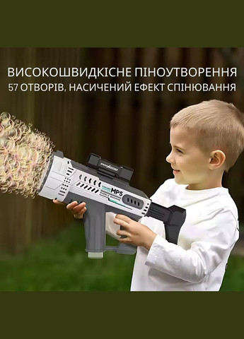 Мильні бульбашки для дітей, генератор мильних бульбашок, пістолет для мильних бульбашок на акумуляторі, зелений No Brand (346530778)