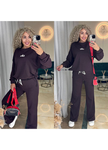 Костюм двійка двонитка,штани палаццо та худі Україна (349360120)