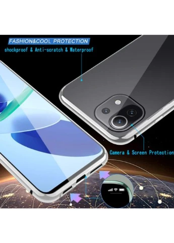 Двусторонний магнитный чехол FULL GLASS 360° для Mi 11 Xiaomi (374989439)