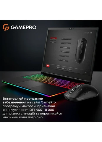 Миша бездротова Genesis Winner Чорний (GM079B) GAMEPRO (400430030)