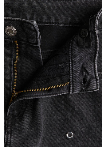 Черные демисезонные джинсы baggy fit bootcut для девочки черные 140см(9-10р) H&M