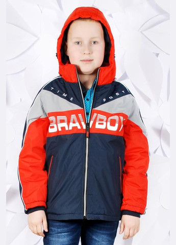 Темно-синя демісезонна якісна демісезонна куртка-парка для хлопчика Grace