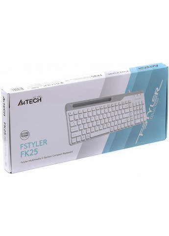 Клавіатура дротова Fstyler FK25 White USB A4Tech (339083369)