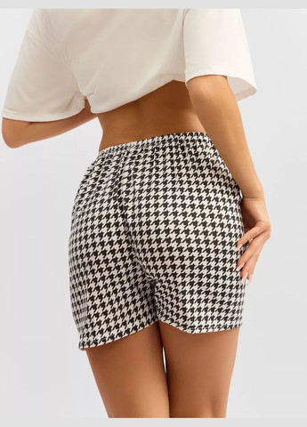 Сіра всесезон жіноча бамбукова піжама 3в1 для дому з принтом з коротким рукавом gray rabbit сірий футболка + шорти + брюки No Brand Кролик